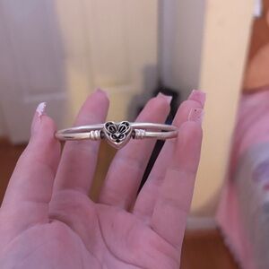 Pandora heart and butterfly bangle